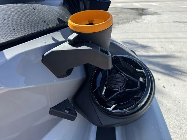 Slide: The Image of Cup holder and speaker on Sea-Doo FISH PRO 2025. - 13
