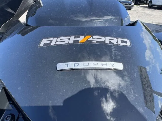 Slide: The Image of Sea-Doo FISH PRO 2025 with Trophy emblem, close-up. - 9