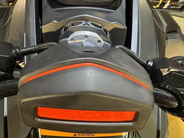 Slide: The Image of Close-up of the 2025 Sea-Doo RXT-X handlebar area. - 13