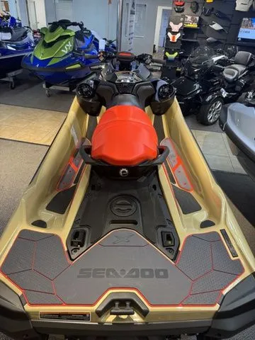 Slide: The Image of 2025 Sea-Doo RXT-X jet ski displayed in showroom. - 6