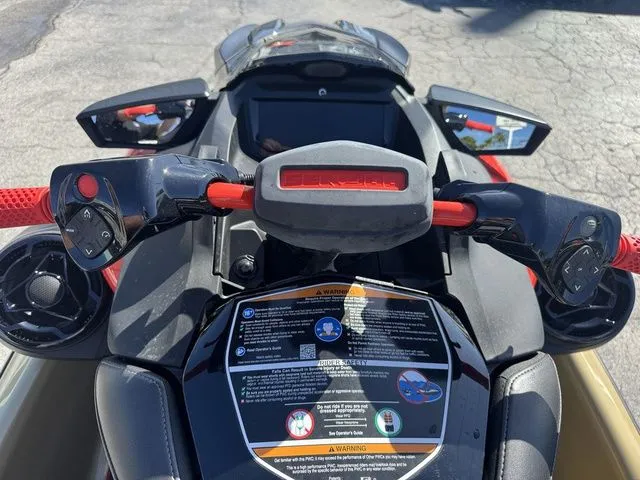 Slide: The Image of Cockpit of 2025 Sea-Doo RXP-X 325 jet ski with controls and displays. - 14