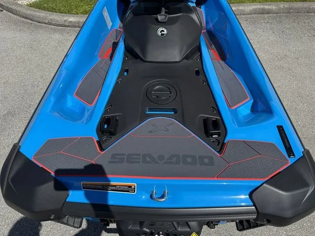 Slide: The Image of 2026 Sea-Doo RXP-X 325 in Gulfstream Blue, top view. - 14