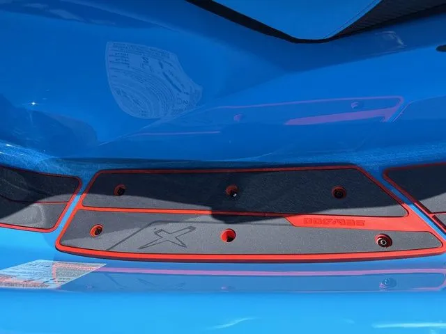 Slide: The Image of Close-up of 2026 Sea-Doo RXP-X™ 325 in Gulfstream Blue. - 15