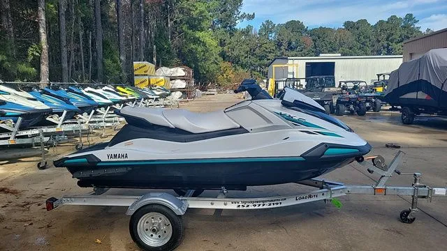 Slide: The Image of 2025 Yamaha WaveRunner VX parked on trailer outdoors. - 7
