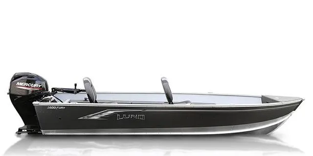 The Image of 2026 Lund 1600 Fury Tiller boat with Mercury engine. - 1