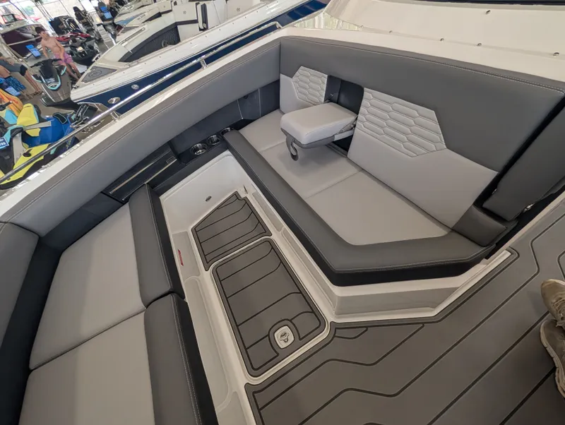 Slide: The Image of Interior of 2026 Cobalt A29 with gray upholstery and modern design. - 32