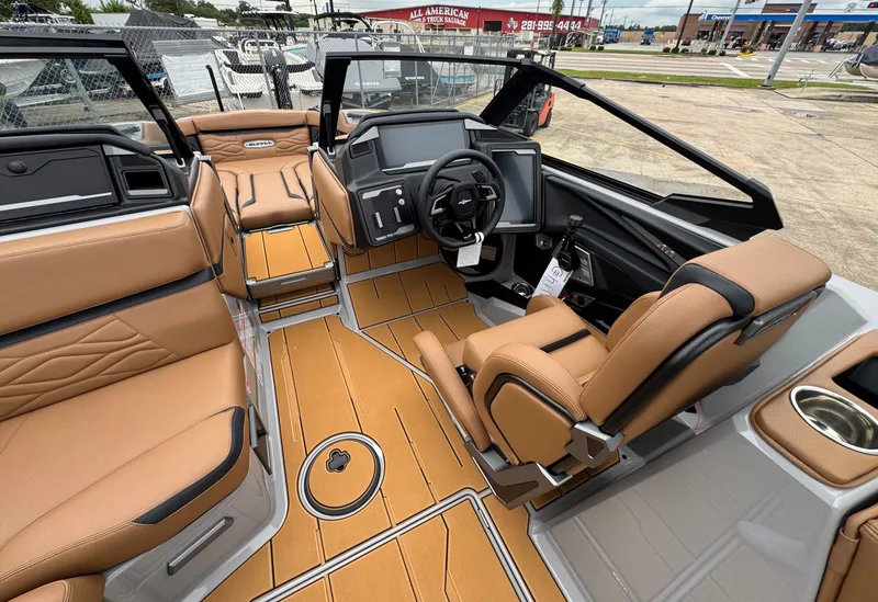Slide: The Image of Interior of 2026 Supra SL 450 with luxurious leather seating. - 16