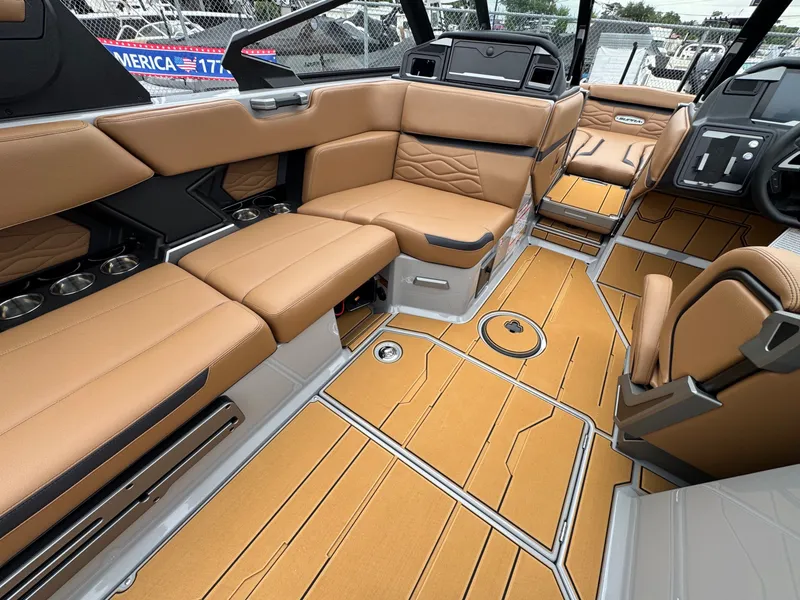 Slide: The Image of Interior of 2026 Supra SL 450 with luxurious leather seating. - 17