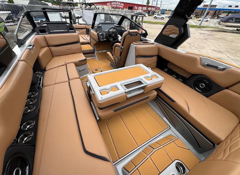 Slide: The Image of Interior of 2026 Supra SL 450 with luxurious leather seating. - 20