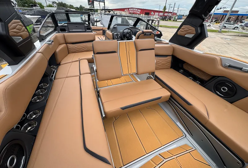 Slide: The Image of Interior of 2026 Supra SL 450 with luxurious leather seating. - 21
