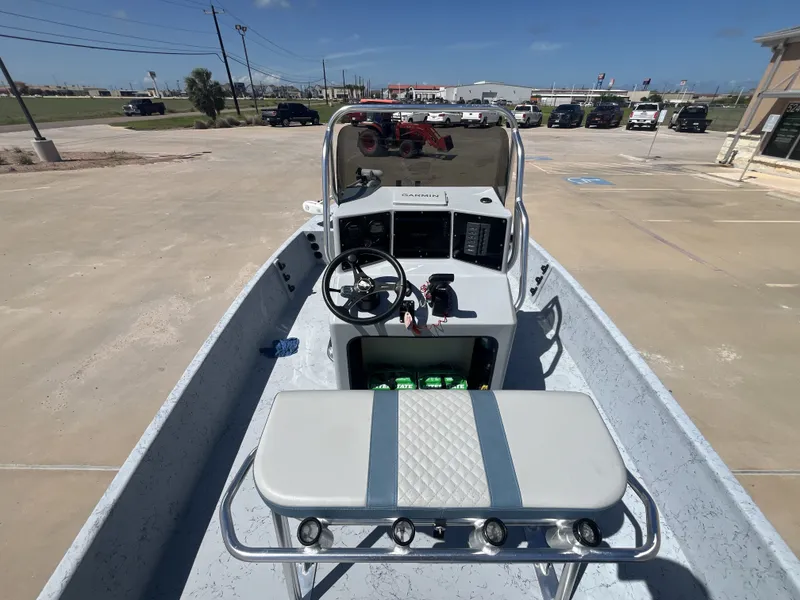 Slide: The Image of 2024 Freedom PATRIOT boat docked with modern features. - 26