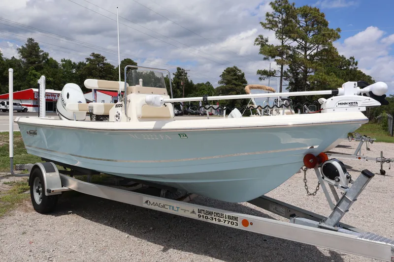 The Image of 2023 Bulls Bay 2000 boat parked on trailer outdoors. - 1
