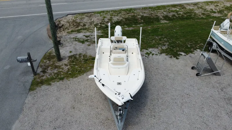 Slide: The Image of Aerial view of a 2023 Bulls Bay 2000 boat on gravel surface. - 3