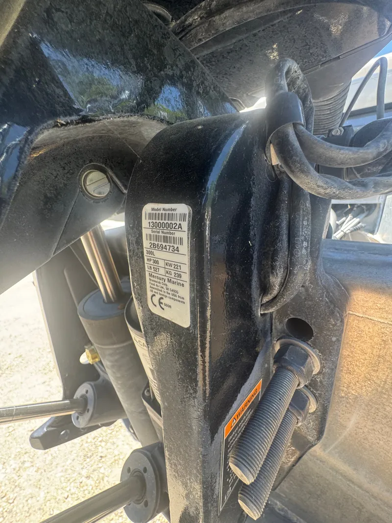 Slide: The Image of Close-up of a Crest Caribbean 2020 boat component with serial number. - 16