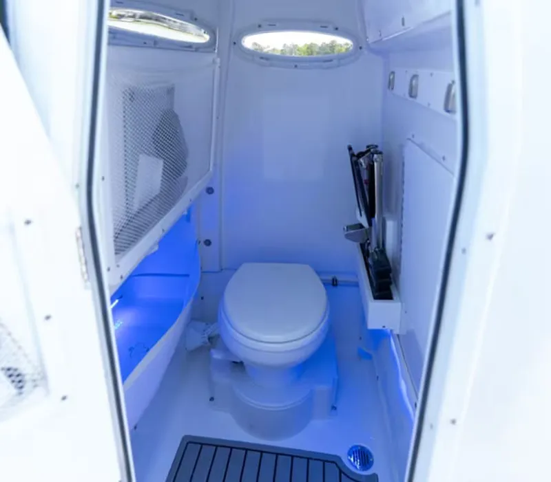 Slide: The Image of Interior of Sea Hunt Ultra 255 SE 2027 with toilet. - 16