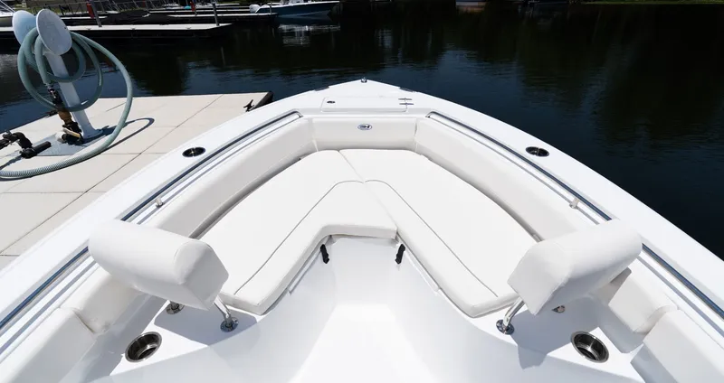 Slide: The Image of Interior view of Sea Hunt Ultra 219 boat, model year 2027. - 9
