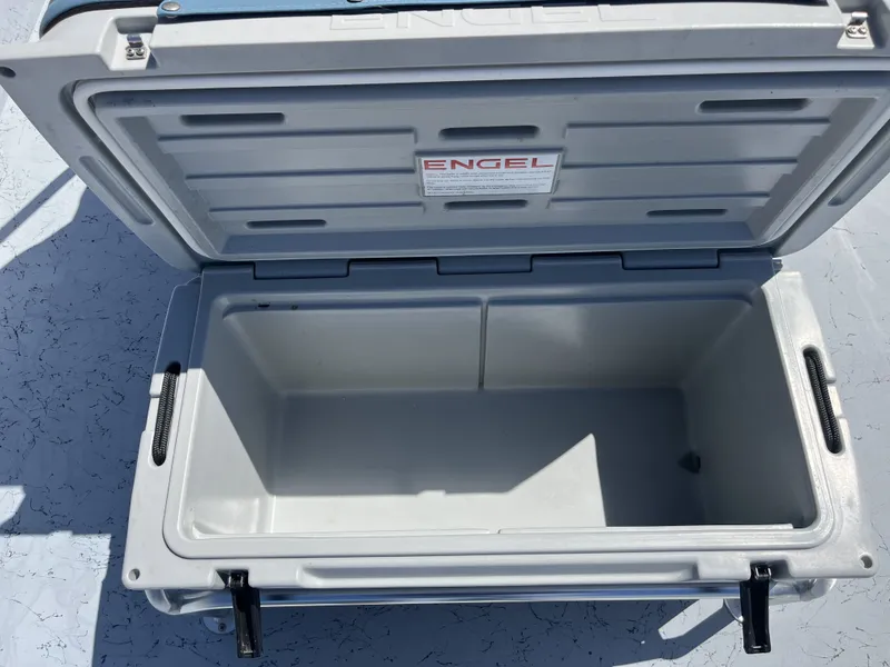 Slide: The Image of Open Engel cooler, Freedom PATRIOT 2024 model, on white background. - 19