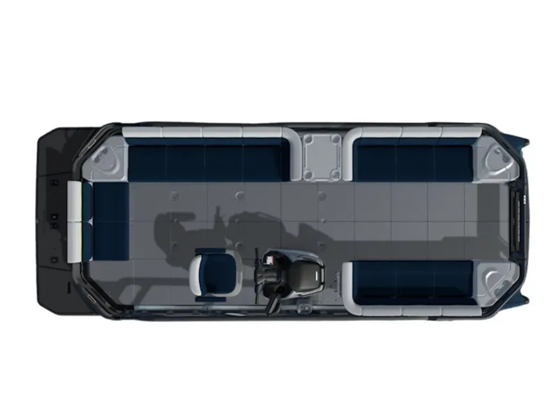 The Image of Top view of 2026 Sea-Doo Switch Cruise Limited with seating layout. - 0