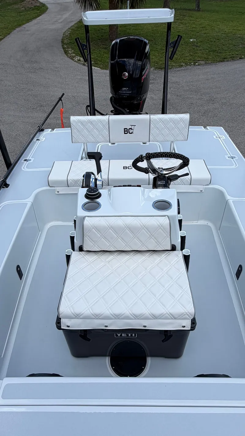 Slide: The Image of Interior view of a 1997 Back Country 171 Pro Guide boat. - 10