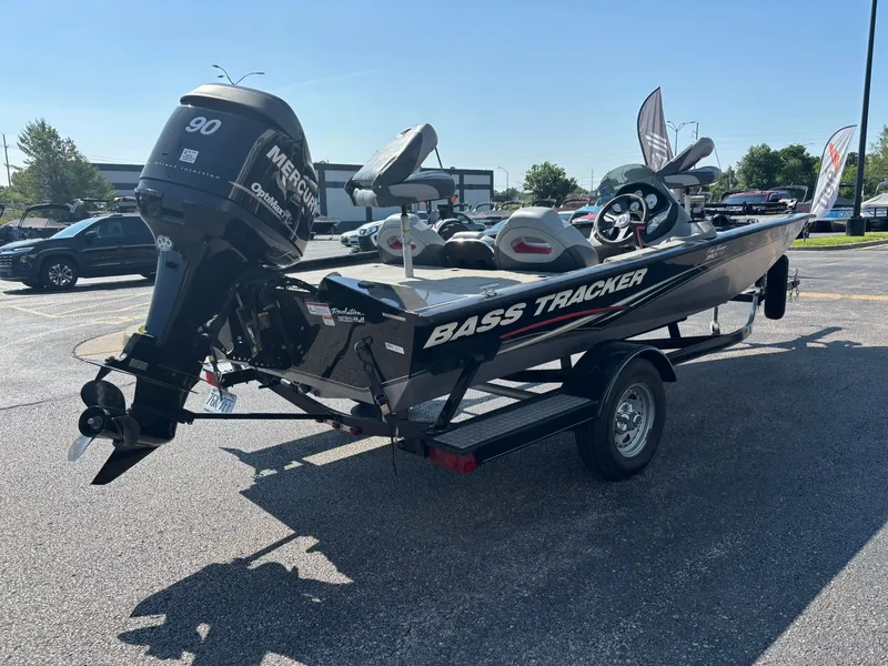 Slide: The Image of 2012 Tracker Pro Team 190 TX boat with Mercury engine. - 28