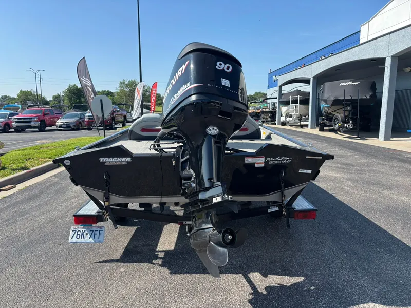Slide: The Image of 2012 Tracker Pro Team 190 TX boat with Mercury engine. - 29