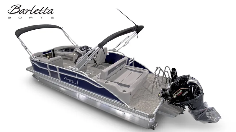 Slide: The Image of 2026 Barletta A22UC pontoon boat with Yamaha engine, luxurious design. - 7