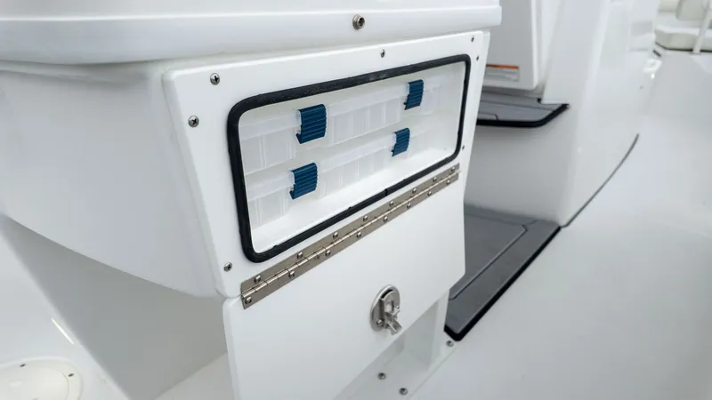 Slide: The Image of Close-up of Everglades 253 Center Console 2026 boat detail. - 21