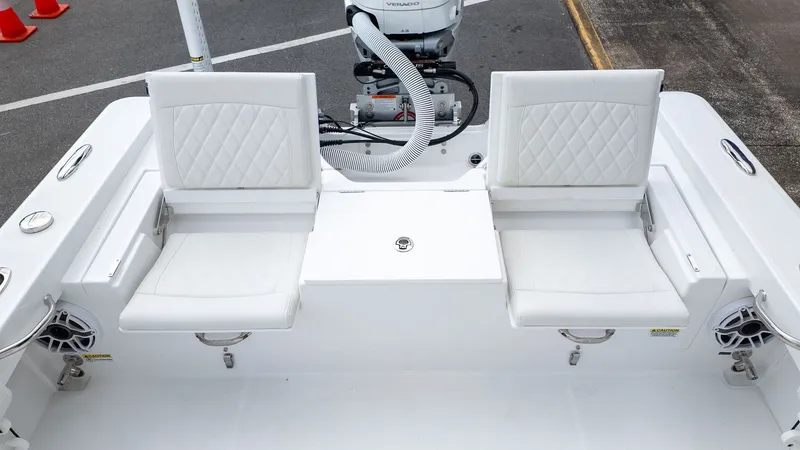 Slide: The Image of Interior view of Everglades 253 Center Console boat, model year 2026. - 7