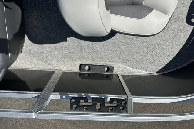 Slide: The Image of Interior view of 2026 Sun Tracker Bass Buggy 16 XL Select boat, featuring seating and flooring. - 19