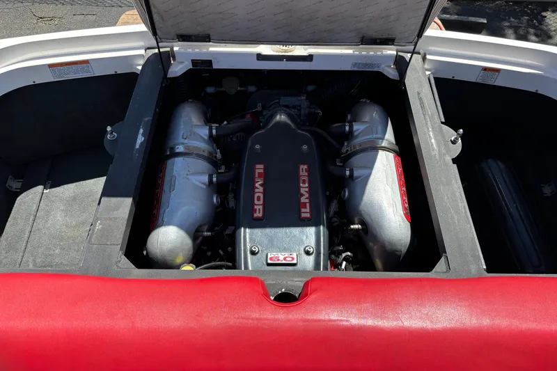 Slide: The Image of 2012 MasterCraft X-15 boat engine compartment with Ilmor 6.0 engine. - 10