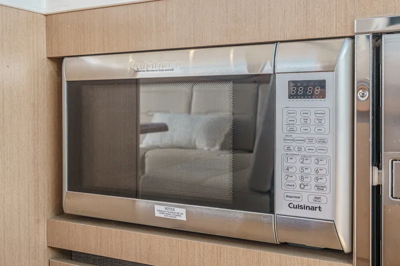 Slide: The Image of Cuisinart microwave in 2017 Sea Ray Sundancer 400 yacht kitchen. - 20