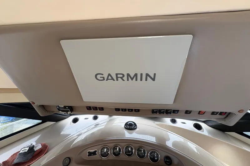 Slide: The Image of Garmin navigation system in 2004 Carver 560 Voyager yacht cockpit. - 60