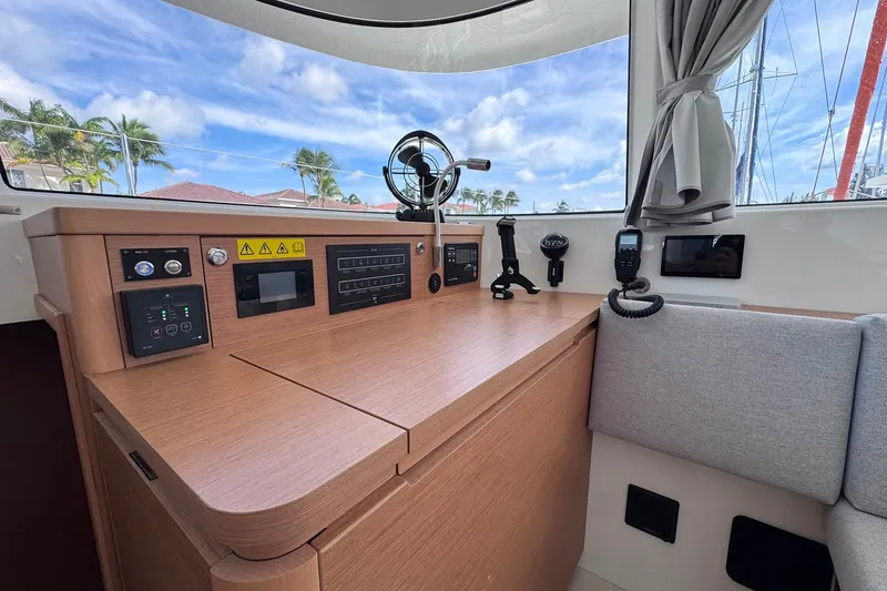 Slide: The Image of Modern interior of 2026 Excess 14 yacht with navigation equipment and seating. - 56