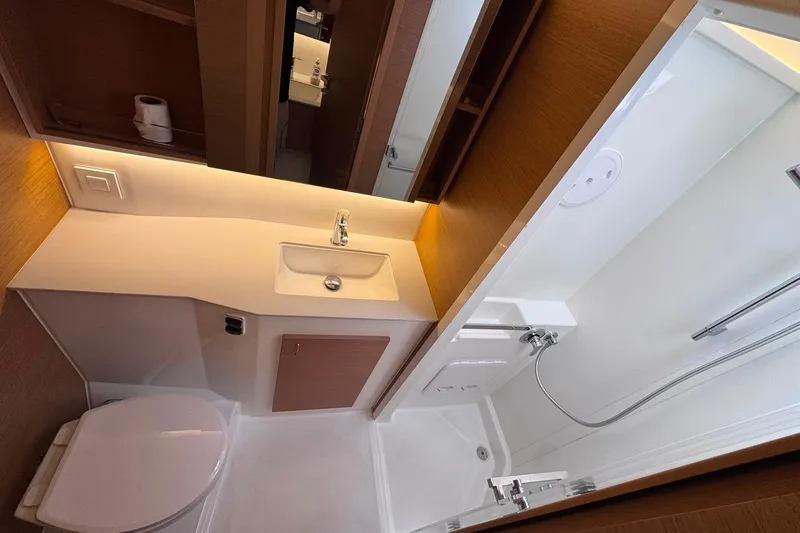 Slide: The Image of Modern bathroom in 2026 Excess 14 yacht with shower, sink, and toilet. - 65