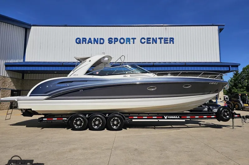The Image of 2015 Formula 350 Sun Sport boat on trailer at Grand Sport Center. - 1