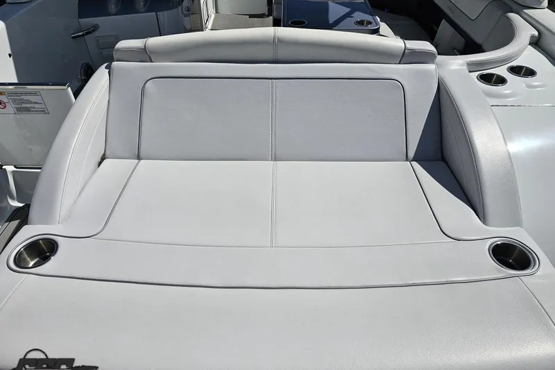 Slide: The Image of Luxurious seating on 2015 Formula 350 Sun Sport boat with cup holders. - 41