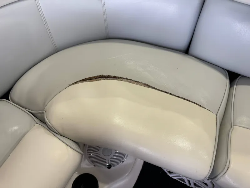 Slide: The Image of Damaged seat in 2001 Tigé 21 V boat. - 16