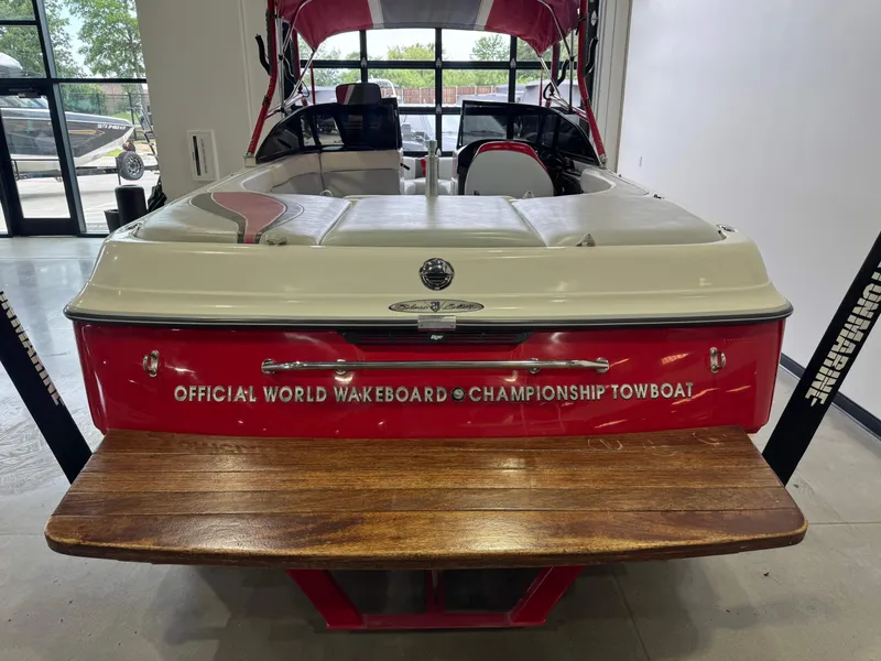 Slide: The Image of Red 2001 Tigé 21 V boat, official wakeboard championship towboat. - 8