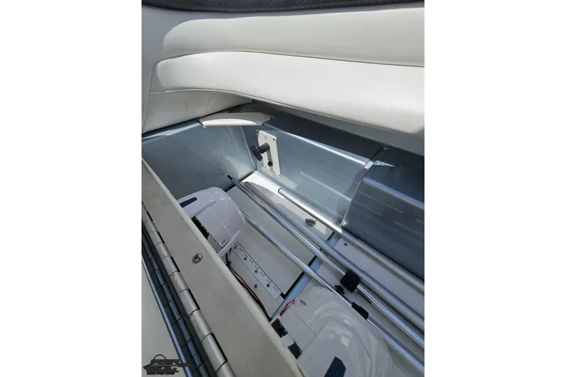 Slide: The Image of Interior storage compartment of a 2012 Formula 353 FASTech boat. - 109