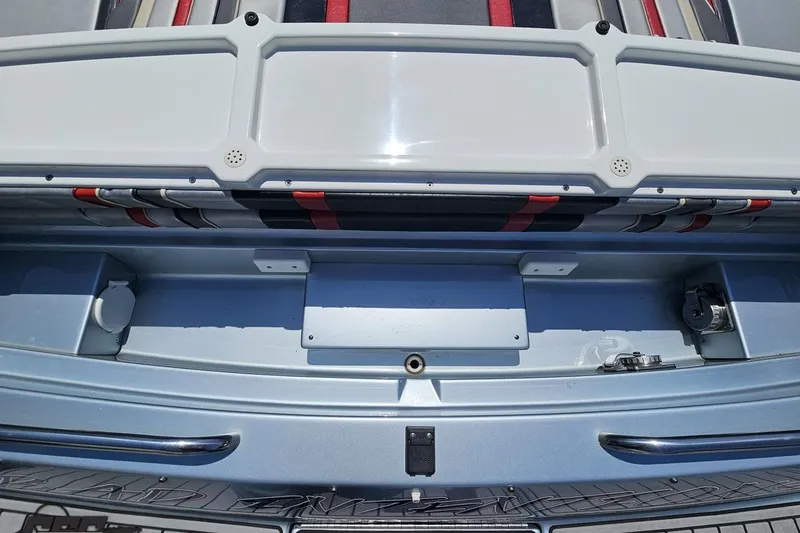 Slide: The Image of 2012 Formula 353 FASTech boat interior storage compartment with sleek design and modern features. - 37