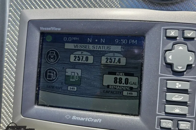 Slide: The Image of VesselView display showing fuel status on 2012 Formula 353 FASTech boat. - 67