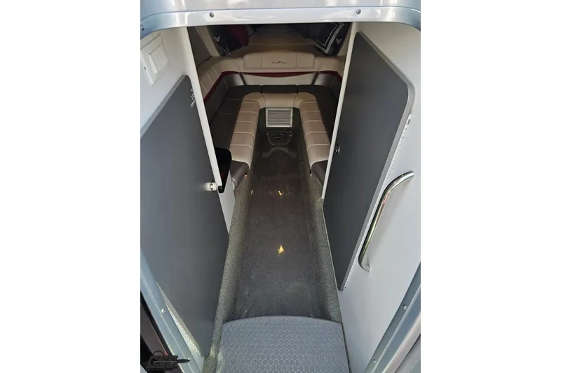 Slide: The Image of Interior cabin of 2012 Formula 353 FASTech boat, featuring sleek seating and modern design. - 77