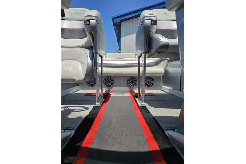 Slide: The Image of Interior of 2012 Formula 353 FASTech boat with sleek seating and modern design. - 95