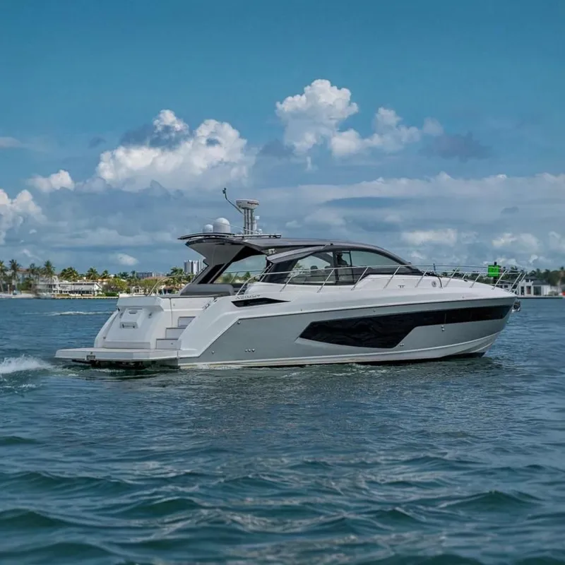 The Image of Luxury 2019 Azimut Atlantis 51 yacht cruising on a sunny day. - 0