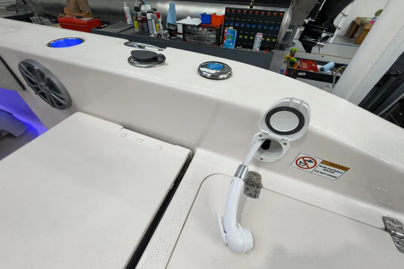 Slide: The Image of Interior view of 2026 Carolina Skiff 24 Ultra Elite boat. - 25
