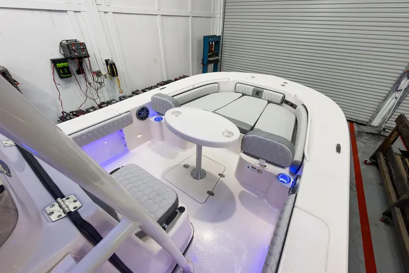 Slide: The Image of Interior view of the 2026 Carolina Skiff 24 Ultra Elite boat. - 30