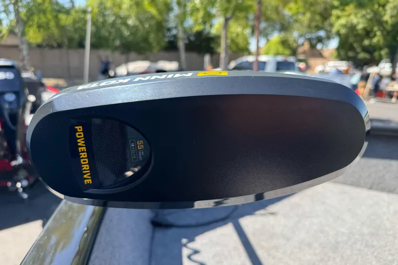 Slide: The Image of Minn Kota PowerDrive motor on 2021 Tracker Pro Guide V-175 Combo boat. - 9