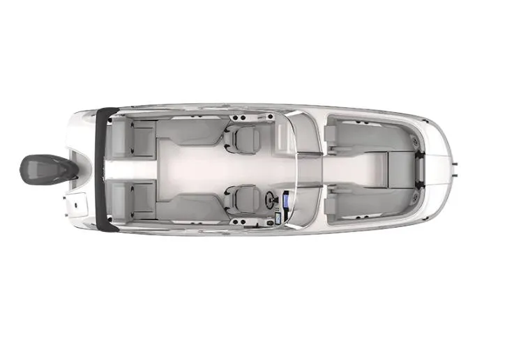Slide: The Image of Manufacturer Provided Image: Top view of 2023 Hurricane SunDeck 2600 OB boat layout. - 8