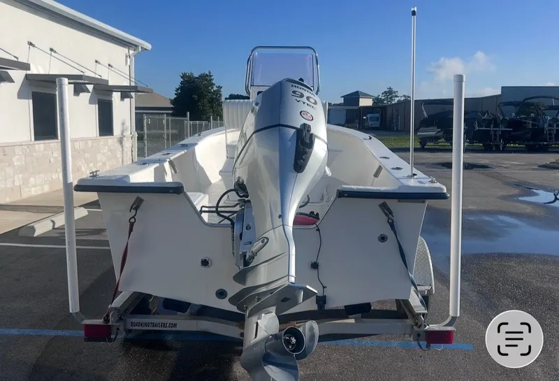Slide: The Image of 2020 May-Craft 1900CC boat with outboard motor on trailer. - 5