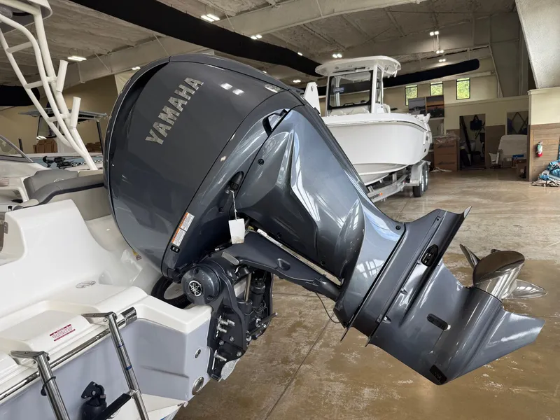 Slide: The Image of Yamaha outboard motor on Key West 239 DFS boat, year 2026. - 11